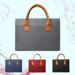 Borsa per laptop portatile leggera in tessuto Oxford con manico in PU, 13.3 Inch, 14 Inch, 15.6 Inch