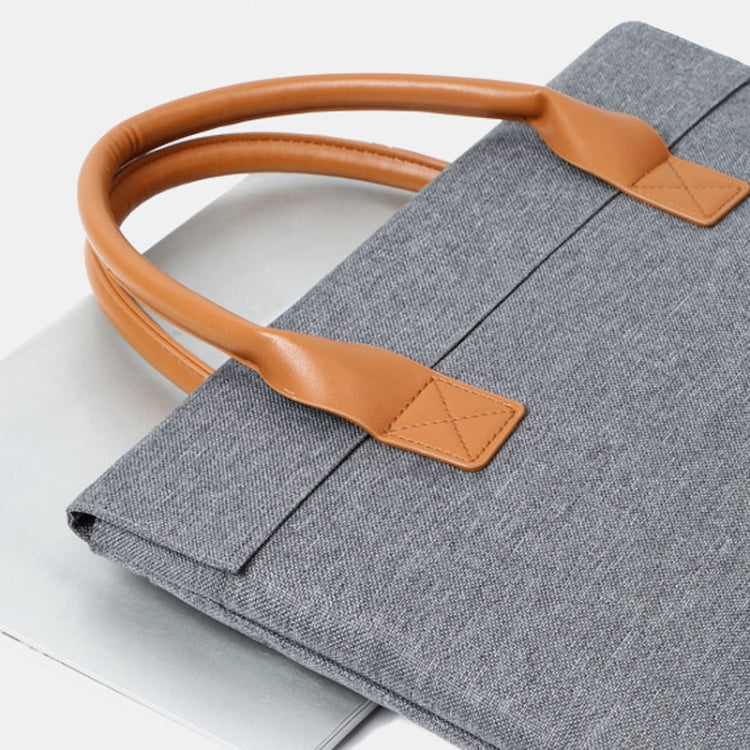 Borsa per laptop portatile leggera in tessuto Oxford con manico in PU, 13.3 Inch, 14 Inch, 15.6 Inch