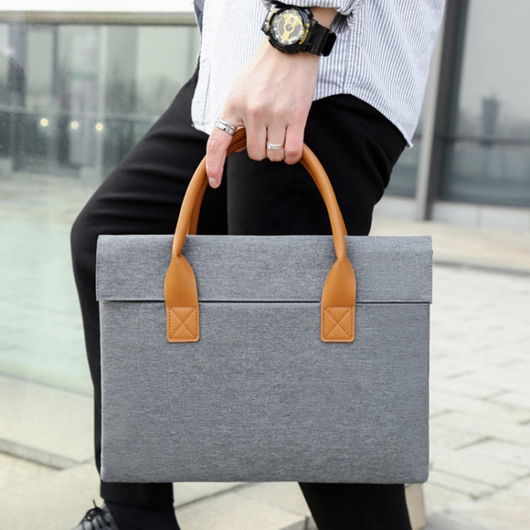 Borsa per laptop portatile leggera in tessuto Oxford con manico in PU, 13.3 Inch, 14 Inch, 15.6 Inch