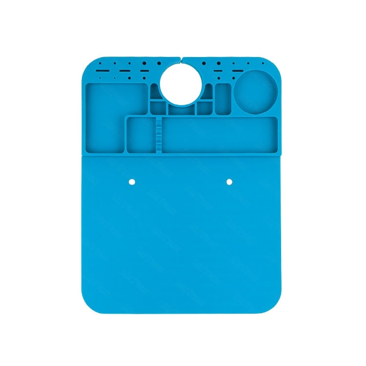 Tappetino da lavoro isolante in silicone per microscopio per riparazione di telefoni cellulari, 20x26cm