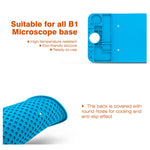 Tappetino da lavoro isolante in silicone per microscopio per riparazione di telefoni cellulari, 20x26cm