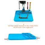 Tappetino da lavoro isolante in silicone per microscopio per riparazione di telefoni cellulari, 20x26cm