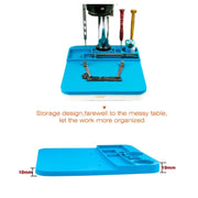 Tappetino da lavoro isolante in silicone per microscopio per riparazione di telefoni cellulari, 20x26cm