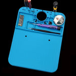 Tappetino da lavoro isolante in silicone per microscopio per riparazione di telefoni cellulari, 20x26cm