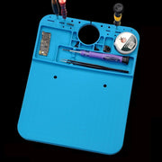 Tappetino da lavoro isolante in silicone per microscopio per riparazione di telefoni cellulari, 20x26cm