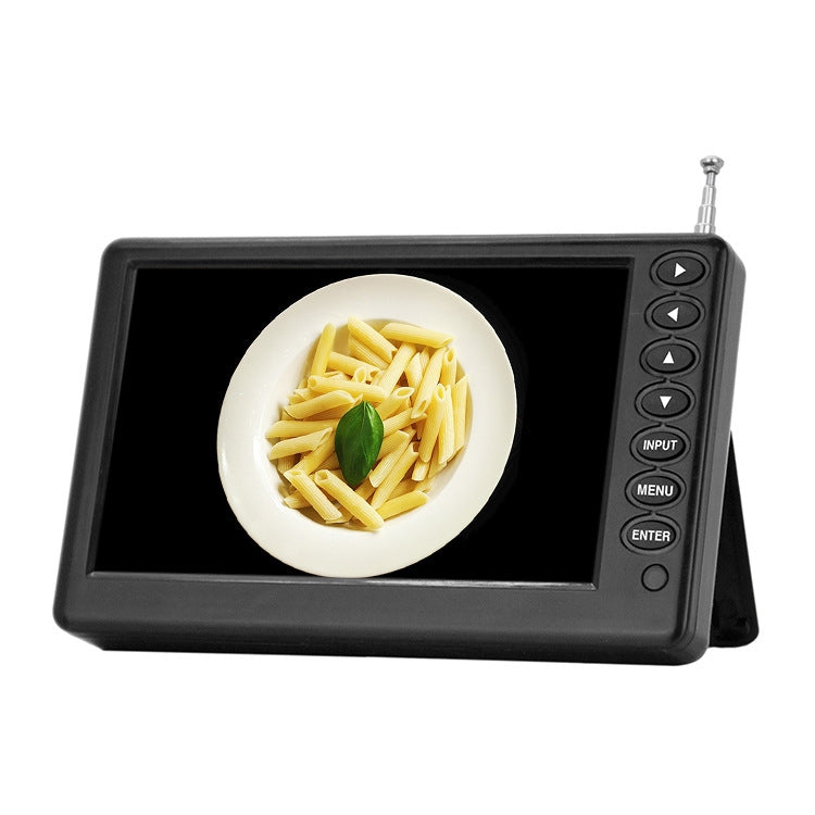 TV LCD digitale portatile ultra sottile da 5 pollici per auto, DVB-T2 US Plug, ISDB-T US Plug, DVB-T2 EU Plug, ISDB-T EU Plug