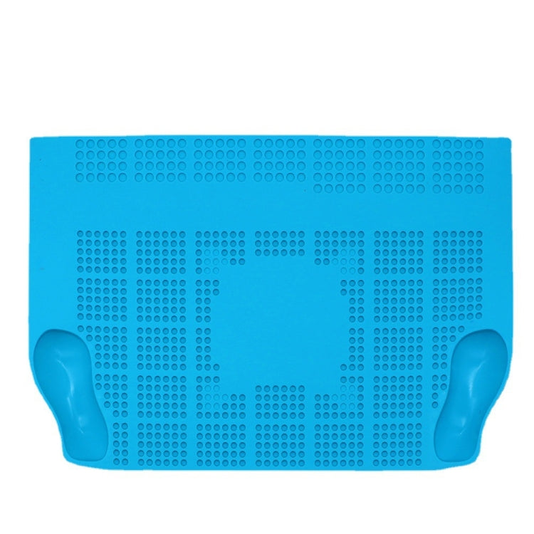 Tappetino da lavoro per riparazione tappetino per saldatura magnetico in silicone convesso 3D, 44.9x29.8x2.86cm