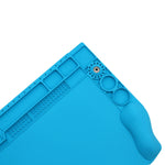 Tappetino da lavoro per riparazione tappetino per saldatura magnetico in silicone convesso 3D, 44.9x29.8x2.86cm