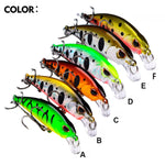 Attrezzatura da pesca con esca dura in plastica bionica da lancio lungo da 5,3 cm 4,6 g, PROBEROS DW577 8003 Hook, PROBEROS DW578 Ordinary Hook
