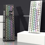 T-WOLF T75 Tastiera meccanica cablata per giochi per computer con luce RGB regolabile a 104 tasti