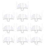 10 pz/borsa riciclabile trasparente ristorante maschera chef maschere di plastica anti-appannamento e anti-sputa