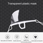 10 pz/borsa riciclabile trasparente ristorante maschera chef maschere di plastica anti-appannamento e anti-sputa