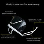 10 pz/borsa riciclabile trasparente ristorante maschera chef maschere di plastica anti-appannamento e anti-sputa