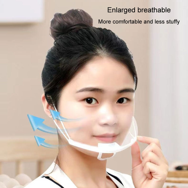 10 pz/borsa riciclabile trasparente ristorante maschera chef maschere di plastica anti-appannamento e anti-sputa