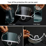 10 pz/borsa riciclabile trasparente ristorante maschera chef maschere di plastica anti-appannamento e anti-sputa