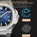 BINBOND B1885 Orologio al quarzo da uomo quadrato luminoso retrò impermeabile da 30 m, White Steel-Blue, White Steel-Black, White Steel-White, White Steel-Green, Rose Gold-Blue, Rose Gold-Black, Rose Gold-White, Black Steel-Black-White                 ...