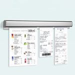Porta comande da cucina Porta biglietti da asporto in alluminio per ristorante, 30cm, 40cm, 50cm