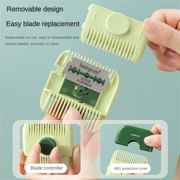 Tagliacapelli pettine per affilare i capelli 2 in 1 per tagliare le doppie punte e diradare
