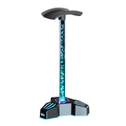 Supporto per cuffie illuminato RGB con staffa per display per cuffie con porta di espansione USB per luce ambientale, Without 3.5mm Port, With 3.5mm Port