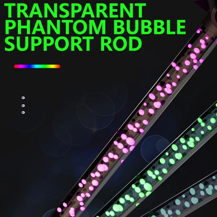 Supporto per cuffie illuminato RGB con staffa per display per cuffie con porta di espansione USB per luce ambientale, Without 3.5mm Port, With 3.5mm Port