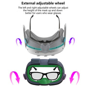 Per Meta Quest 3, maschera per gli occhi di ricambio regolabile, set di maschere per il viso di ricambio morbide oscuranti VR, Without Fan