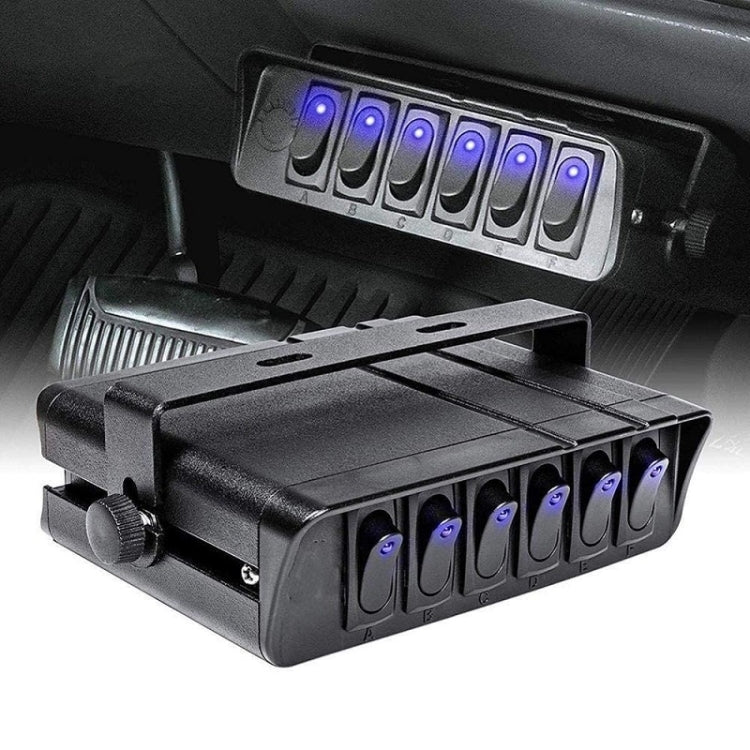 Sistema di controllo del pannello interruttori 3PIN a 6 cifre per auto da nave 12V con cablaggio