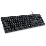 Tastiera cablata T-WOLF a 104 tasti USB per computer, casa e ufficio, T15