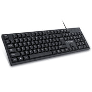 Tastiera cablata T-WOLF a 104 tasti USB per computer, casa e ufficio, T15