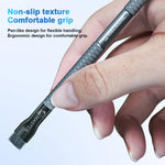 MECCANICO Spazzola per sgommatura dei chip della scheda madre del telefono cellulare Spazzola per sgrassatura del cilindro per la pulizia dello stagno dei PCB Spazzola a manico lungo, Sideburns, Steel Wire, Double-ended Sideburns+Steel Wire