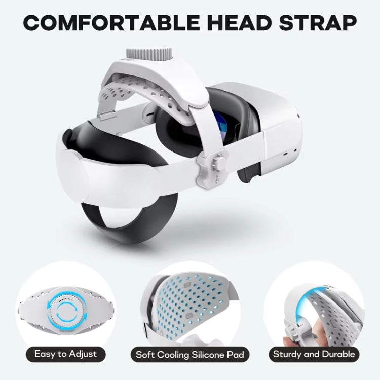 Accessori per occhiali VR DEVASO con fascia regolabile retrattile per Meta Quest 3 / Meta Quest 2 / Meta Quest Pro / Pico 4 / Pico 4 Pro, For Meta Quest 3 / Meta Quest 2 / Meta Quest Pro / Pico 4 / Pico 4 Pro