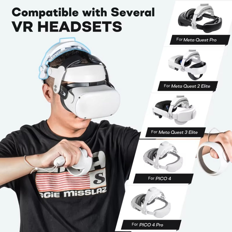 Accessori per occhiali VR DEVASO con fascia regolabile retrattile per Meta Quest 3 / Meta Quest 2 / Meta Quest Pro / Pico 4 / Pico 4 Pro, For Meta Quest 3 / Meta Quest 2 / Meta Quest Pro / Pico 4 / Pico 4 Pro
