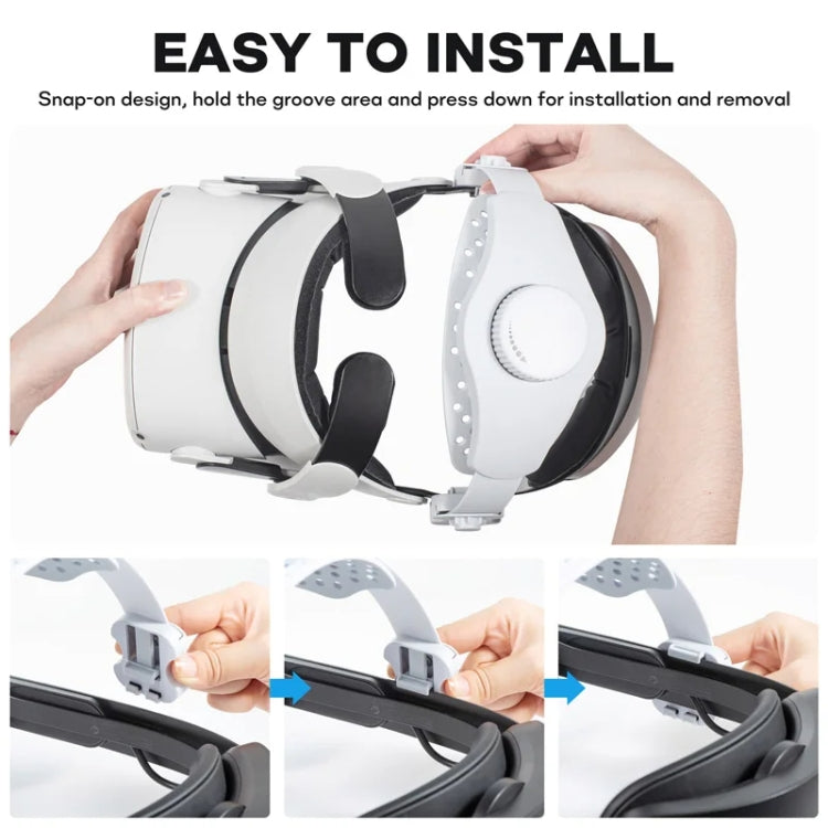 Accessori per occhiali VR DEVASO con fascia regolabile retrattile per Meta Quest 3 / Meta Quest 2 / Meta Quest Pro / Pico 4 / Pico 4 Pro, For Meta Quest 3 / Meta Quest 2 / Meta Quest Pro / Pico 4 / Pico 4 Pro