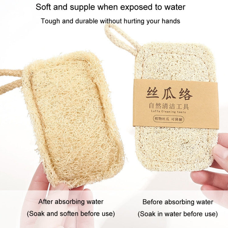 Spazzola per lavare i piatti in luffa naturale. Strumento per lavare i piatti. Spazzola per stracci in luffa, Soft Square, Soft Ellipse, Hard Square, Hard Ellipse