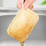 Spazzola per lavare i piatti in luffa naturale. Strumento per lavare i piatti. Spazzola per stracci in luffa, Soft Square, Soft Ellipse, Hard Square, Hard Ellipse