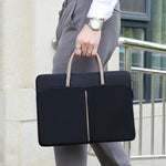 Borsa per laptop in tessuto Oxford Valigetta da donna per uomo con manico in PU, 13 -13.3 Inch, 14 -14.6 Inch, 15 -15.6 Inch