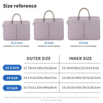 Borsa per laptop in tessuto Oxford Valigetta da donna per uomo con manico in PU, 13 -13.3 Inch, 14 -14.6 Inch, 15 -15.6 Inch