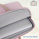 Borsa per laptop in tessuto Oxford Valigetta da donna per uomo con manico in PU, 13 -13.3 Inch, 14 -14.6 Inch, 15 -15.6 Inch