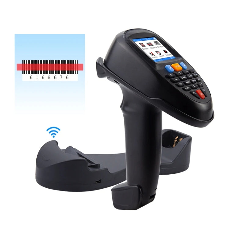 Raccoglitore dati scanner per lettore di codici a barre wireless con schermo LCD da 2,2 pollici, 1D Laser, 1D CCD Red Light, 2D