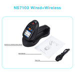 Raccoglitore dati scanner codici a barre wireless con schermo LCD
