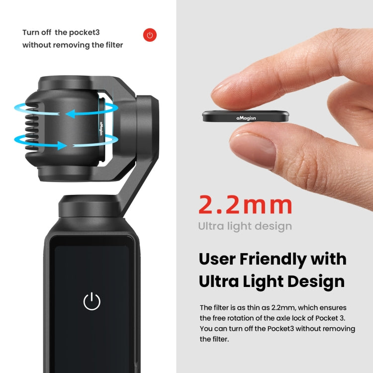 Filtri magnetici CPL e ND per DJI Osmo Pocket 3