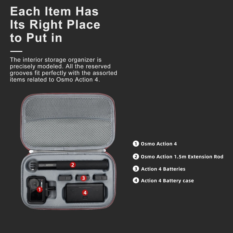 Custodia rigida per DJI Osmo Action 4 e action cam