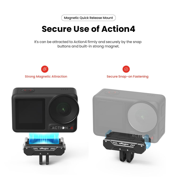 Accessori magnetici a sgancio rapido per DJI Osmo Action