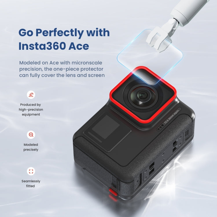Pellicola temperata protezione Insta360 Ace 3 in 1
