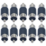 Adattatore audio per monitoraggio maschio dritto testa di loto RCA da 10 pezzi, RCA Male to RCA Male