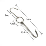 Supporto per gancio per appendere barbecue all'aperto a doppio anello in acciaio inossidabile, 3 Centi Small Ring 23cm, 3 Centi Small Wax Ring 24.5cm, 3 Centi Large Wax Ring 33cm, 3 Centi Medium Wax Ring 29cm, 4 Centi  Steel Thick Short 24cm           ...