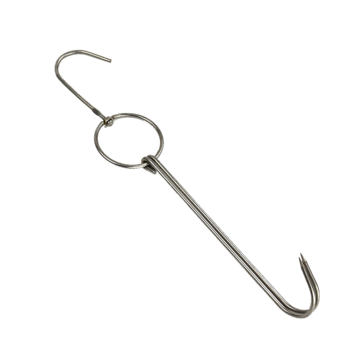 Supporto per gancio per appendere barbecue all'aperto a doppio anello in acciaio inossidabile, 3 Centi Small Ring 23cm, 3 Centi Small Wax Ring 24.5cm, 3 Centi Large Wax Ring 33cm, 3 Centi Medium Wax Ring 29cm, 4 Centi  Steel Thick Short 24cm           ...