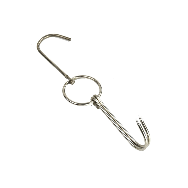 Supporto per gancio per appendere barbecue all'aperto a doppio anello in acciaio inossidabile, 3 Centi Small Ring 23cm, 3 Centi Small Wax Ring 24.5cm, 3 Centi Large Wax Ring 33cm, 3 Centi Medium Wax Ring 29cm, 4 Centi  Steel Thick Short 24cm           ...