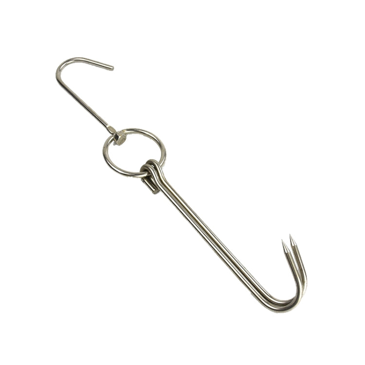 Supporto per gancio per appendere barbecue all'aperto a doppio anello in acciaio inossidabile, 3 Centi Small Ring 23cm, 3 Centi Small Wax Ring 24.5cm, 3 Centi Large Wax Ring 33cm, 3 Centi Medium Wax Ring 29cm, 4 Centi  Steel Thick Short 24cm           ...