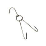 Supporto per gancio per appendere barbecue all'aperto a doppio anello in acciaio inossidabile, 3 Centi Small Ring 23cm, 3 Centi Small Wax Ring 24.5cm, 3 Centi Large Wax Ring 33cm, 3 Centi Medium Wax Ring 29cm, 4 Centi  Steel Thick Short 24cm           ...