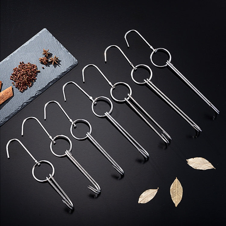 Supporto per gancio per appendere barbecue all'aperto a doppio anello in acciaio inossidabile, 3 Centi Small Ring 23cm, 3 Centi Small Wax Ring 24.5cm, 3 Centi Large Wax Ring 33cm, 3 Centi Medium Wax Ring 29cm, 4 Centi  Steel Thick Short 24cm           ...